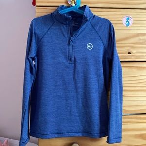 Vineyard Vines Boys Sankaty Quarter-Zip performance pullover long sleeve size 7y